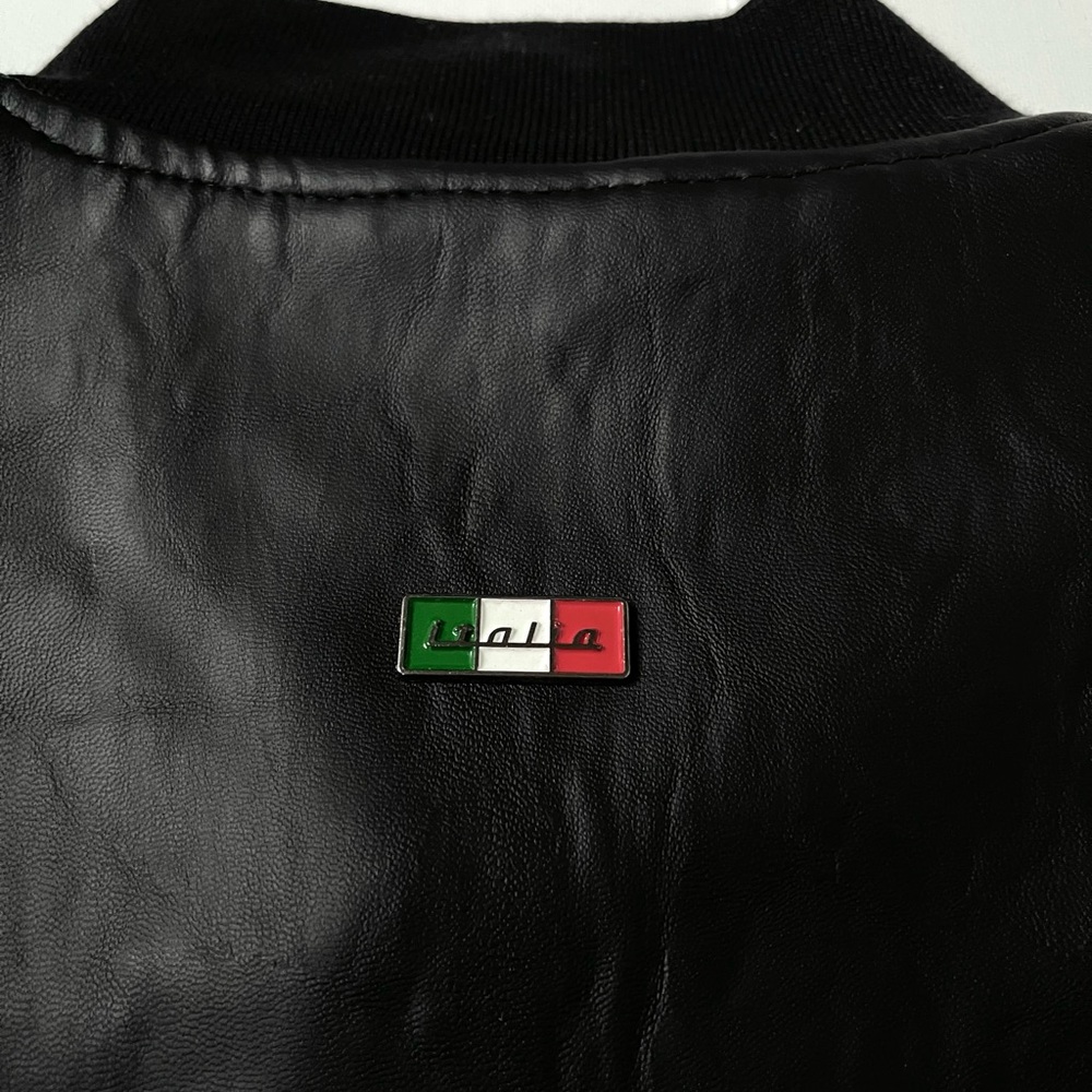 FERRARI F COLLECTIONS — MADE IN ITALY, VEGAN LEATHER/SUEDE, BLACK, LUXURY JACKET - Picture 7 of 17